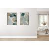 image:imageKate and Laurel Sylvie Color Exploration I Framed Canvas Wall Art by Amy Lighthall 28x38 Gold Modern Abstract Soft Watercolor Art for WallGold