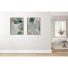 image:imageKate and Laurel Sylvie Color Exploration I Framed Canvas Wall Art by Amy Lighthall 28x38 Gold Modern Abstract Soft Watercolor Art for WallGray