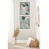 image:imageKate and Laurel Sylvie Color Exploration I and II Framed Canvas Wall Art Set by Amy Lighthall 2 Piece Set 18x24 Gold Modern Abstract Soft Watercolor Art Set for WallGray