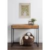image:imageKate and Laurel Sylvie Colorful Abstract Retro Floral Blue Vase Framed Canvas Wall Art by The Creative Bunch Studio 18x24 White Modern Abstract Greenery Vase with Contemporary Floral Art