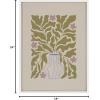 image:imageKate and Laurel Sylvie Colorful Abstract Retro Floral Blue Vase Framed Canvas Wall Art by The Creative Bunch Studio 18x24 White Modern Abstract Greenery Vase with Contemporary Floral Art