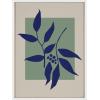 image:imageKate and Laurel Sylvie Colorful Retro Botanical Green and Blue Framed Canvas Wall Art by The Creative Bunch Studio 18x24 White Modern Abstract Flower Art Wall Decor