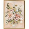 image:imageKate and Laurel Sylvie Day 22 Framed Canvas Wall Art by Annie Quigley 18x24 Gold Soft Botanical Flower Bouquet Art for Wall Home DecorGold