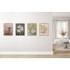 image:imageKate and Laurel Sylvie Day 22 Framed Canvas Wall Art by Annie Quigley 18x24 Gold Soft Botanical Flower Bouquet Art for Wall Home DecorGold