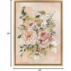 image:imageKate and Laurel Sylvie Day 22 Framed Canvas Wall Art by Annie Quigley 18x24 Gold Soft Botanical Flower Bouquet Art for Wall Home DecorGold