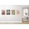 image:imageKate and Laurel Sylvie Day 22 Framed Canvas Wall Art by Annie Quigley 18x24 Gold Soft Botanical Flower Bouquet Art for Wall Home DecorWhite
