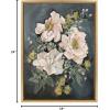 image:imageKate and Laurel Sylvie Day 24 Framed Canvas Wall Art by Annie Quigley 18x24 Gold Soft Botanical Flower Bouquet Art for Wall Home DecorGold