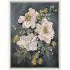 image:imageKate and Laurel Sylvie Day 24 Framed Canvas Wall Art by Annie Quigley 18x24 Gold Soft Botanical Flower Bouquet Art for Wall Home DecorWhite