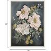 image:imageKate and Laurel Sylvie Day 24 Framed Canvas Wall Art by Annie Quigley 18x24 Gold Soft Botanical Flower Bouquet Art for Wall Home DecorWhite