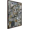 image:imageKate and Laurel Sylvie Deco Nadeau Framed Canvas Wall Art by Leah Nadeau 28x38 Gray Decorative Transitional Art Print for WallBrown