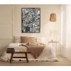 image:imageKate and Laurel Sylvie Deco Nadeau Framed Canvas Wall Art by Leah Nadeau 28x38 Gray Decorative Transitional Art Print for WallBrown