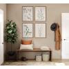 image:imageKate and Laurel Sylvie Delicate Illustrated Blue Wildflowers Framed Canvas Wall Art by The Creative Bunch Studio 18x24 Gold Simple Modern Floral Wall Decor Art