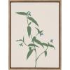 image:imageKate and Laurel Sylvie Delicate Illustrated Blue Wildflowers Framed Canvas Wall Art by The Creative Bunch Studio 18x24 Gold Simple Modern Floral Wall Decor Art