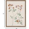 image:imageKate and Laurel Sylvie Delicate Illustrated Red and Purple Wildflowers Framed Canvas Wall Art by The Creative Bunch Studio 18x24 Gold Simple Modern Floral Wall Decor Art