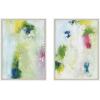 image:imageKate and Laurel Sylvie Dreamy Maple Forest I and II Framed Canvas Wall Art Set by Nikita Jariwala 2 Piece Set 18x24 White Soft Abstract Brushstrokes Art Set for Wall Decor
