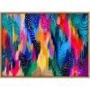 image:imageKate and Laurel Sylvie EV Brushstroke 128 Framed Canvas Wall Art by Jessi Raulet of Ettavee 315x415 Natural Modern Abstract Colorful Fun Art for Wall