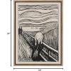 image:imageKate and Laurel Sylvie Edvard Munch The Scream 1895 The Art Institute of Chicago Framed Canvas Wall Art by The Art Institute of Chicago 18x24 Gold Decorative Museum Series Art Print for Wall