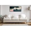 image:imageKate and Laurel Sylvie Emerald Blush Framed Canvas Wall Art by Amy Lighthall 18x40 Black Colorful Modern Abstract Art for WallBlack