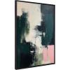 image:imageKate and Laurel Sylvie Emerald Blush Framed Canvas Wall Art by Amy Lighthall 18x40 Black Colorful Modern Abstract Art for WallBlack