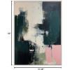 image:imageKate and Laurel Sylvie Emerald Blush Framed Canvas Wall Art by Amy Lighthall 18x40 Black Colorful Modern Abstract Art for WallWhite