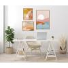 image:imageKate and Laurel Sylvie Endless Summer Vertical Sunrise Dove and Sunrise Over Marrakesh Framed Canvas Wall Art Set by Kate Aurelia Holloway 3 Piece Set Natural Soft Boho Abstract Art for Wall