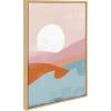 image:imageKate and Laurel Sylvie Endless Summer Vertical Sunrise Dove and Sunrise Over Marrakesh Framed Canvas Wall Art Set by Kate Aurelia Holloway 3 Piece Set Natural Soft Boho Abstract Art for Wall