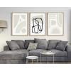 image:imageKate and Laurel Sylvie Entangled Neutral Framed Canvas Wall Art by Statement Goods 23x33 Natural Decorative Modern Abstract for WallNatural
