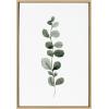 image:imageKate and Laurel Sylvie Eucalyptus 1a Framed Canvas Wall Art by Maja Mitrovic of Makes My Day Happy 23x33 Natural Botanical Accent for WallNatural