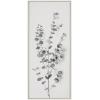 image:imageKate and Laurel Sylvie Eucalyptus Botanical I Gray and Soft White Framed Canvas Wall Art by The Creative Bunch Studio 18x40 Panel White Decorative Plant DecorWhite