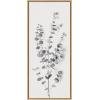 image:imageKate and Laurel Sylvie Eucalyptus Botanical I Gray and Soft White Framed Canvas Wall Art by The Creative Bunch Studio 18x40 Panel White Decorative Plant DecorNatural