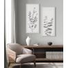 image:imageKate and Laurel Sylvie Eucalyptus Botanical II Gray and Soft White Framed Canvas Wall Art by The Creative Bunch Studio 18x40 Panel Natural Minimalist Nature Art Wall DcorWhite