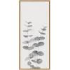 image:imageKate and Laurel Sylvie Eucalyptus Botanical II Gray and Soft White Framed Canvas Wall Art by The Creative Bunch Studio 18x40 Panel Natural Minimalist Nature Art Wall DcorNatural