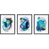 image:imageKate and Laurel Sylvie Feelings No 1 2 and 3 Framed Canvas Wall Art Set by Erika Wynn 3 Piece Set Black