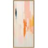 image:imageKate and Laurel Sylvie Fiesta Abstract Framed Canvas Wall Art by Amy Lighthall 18x40 Natural Colorful Modern Abstract Art for WallNatural