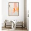 image:imageKate and Laurel Sylvie Fiesta Abstract Framed Canvas Wall Art by Amy Lighthall 18x40 Natural Colorful Modern Abstract Art for WallNatural