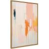 image:imageKate and Laurel Sylvie Fiesta Abstract Framed Canvas Wall Art by Amy Lighthall 18x40 Natural Colorful Modern Abstract Art for WallNatural