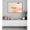 image:imageKate and Laurel Sylvie Fiesta Abstract Framed Canvas Wall Art by Amy Lighthall 18x40 Natural Colorful Modern Abstract Art for WallNatural
