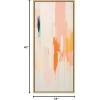 image:imageKate and Laurel Sylvie Fiesta Abstract Framed Canvas Wall Art by Amy Lighthall 18x40 Natural Colorful Modern Abstract Art for WallNatural
