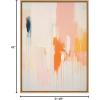 image:imageKate and Laurel Sylvie Fiesta Abstract Framed Canvas Wall Art by Amy Lighthall 18x40 Natural Colorful Modern Abstract Art for WallNatural