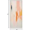 image:imageKate and Laurel Sylvie Fiesta Abstract Framed Canvas Wall Art by Amy Lighthall 18x40 Natural Colorful Modern Abstract Art for WallWhite