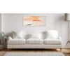 image:imageKate and Laurel Sylvie Fiesta Abstract Framed Canvas Wall Art by Amy Lighthall 18x40 Natural Colorful Modern Abstract Art for WallWhite