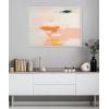 image:imageKate and Laurel Sylvie Fiesta Abstract Framed Canvas Wall Art by Amy Lighthall 18x40 Natural Colorful Modern Abstract Art for WallWhite