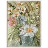 image:imageKate and Laurel Sylvie Flower Garden Framed Canvas Wall Art by Annie Quigley 18x24 Gold Soft Botanical Floral Bouquet Art for Wall Home DecorWhite