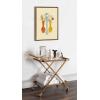 image:imageKate and Laurel Sylvie Flowers Framed Canvas Wall Art by Amber Leaders Designs 18x24 Gold Floral Art for WallGold