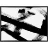 image:imageKate and Laurel Sylvie Gesture I BW Framed Canvas Wall Art by Amy Lighthall 28x38 Black Oversized Minimalist Abstract Art Black and White Wall DcorBlack