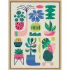 image:imageKate and Laurel Sylvie Houseplants Framed Canvas Wall Art by Rachel Lee 18x24 Natural Colorful MidCentury Plant Art for Wall
