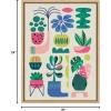 image:imageKate and Laurel Sylvie Houseplants Framed Canvas Wall Art by Rachel Lee 18x24 Natural Colorful MidCentury Plant Art for Wall