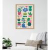 image:imageKate and Laurel Sylvie Houseplants Framed Canvas Wall Art by Rachel Lee 18x24 Natural Colorful MidCentury Plant Art for Wall