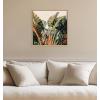 image:imageKate and Laurel Sylvie Hue 2 Framed Canvas Wall Art by Alicia Bock 22x22 Natural Coastal Beach Palm Tree Art for Wall