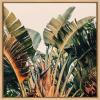 image:imageKate and Laurel Sylvie Hue 2 Framed Canvas Wall Art by Alicia Bock 22x22 Natural Coastal Beach Palm Tree Art for Wall